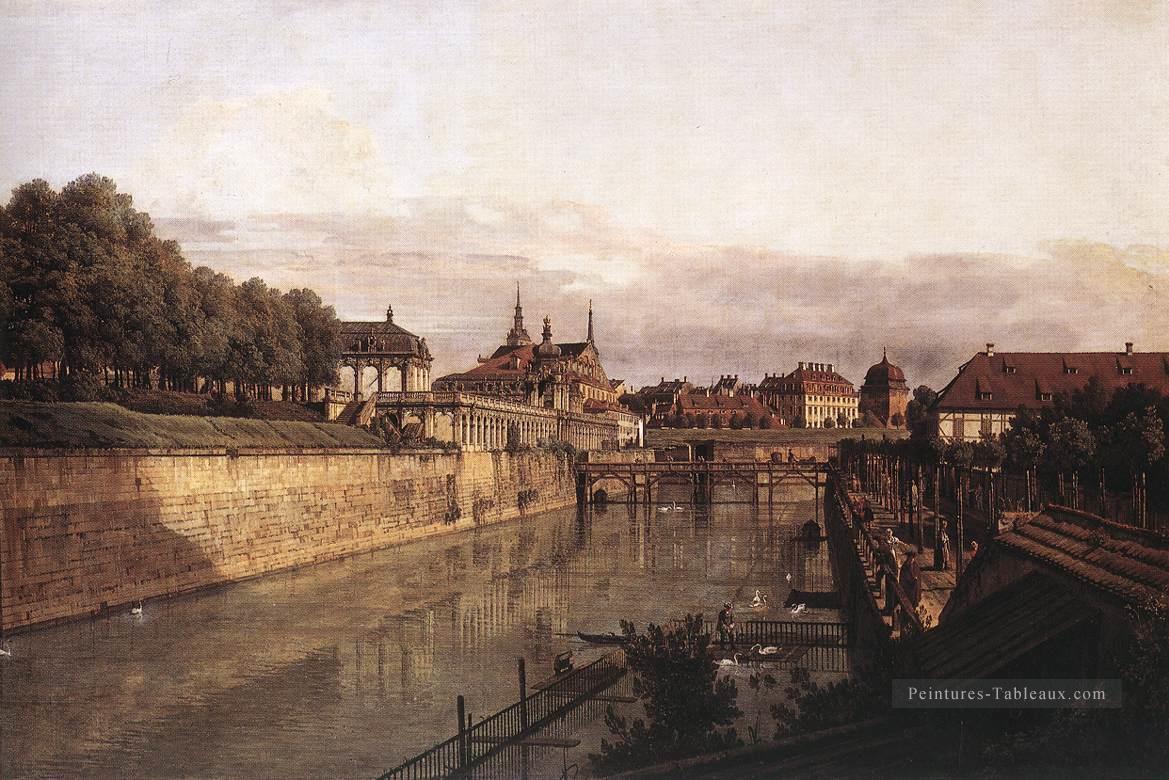 Zwinger Waterway urbain Bernardo Bellotto Peintures à l'huile
